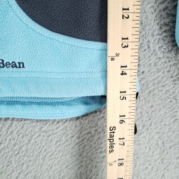Vintage LL Bean Womens Size Large Blue Full Zip Polartec Fleece Jacket Stretch - Picture 11 of 16